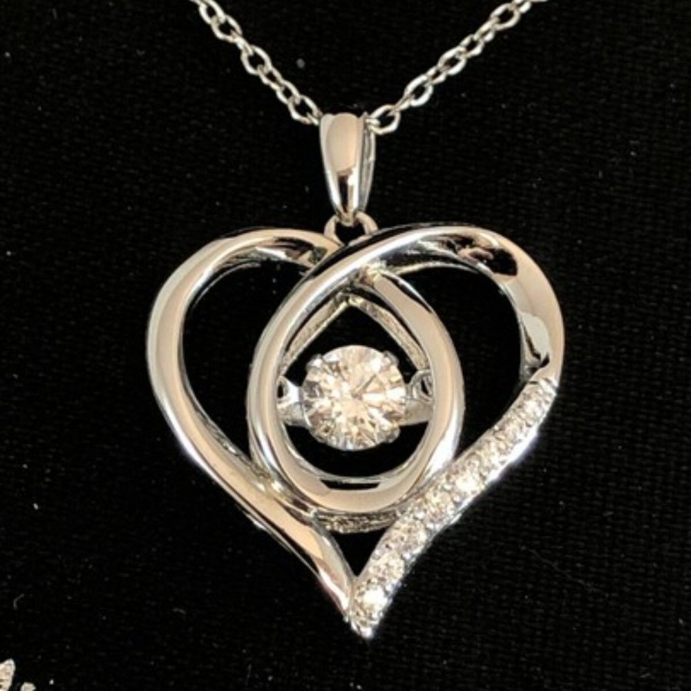 Floating Diamond 3/4 Carat T.W. Diamond heart $175